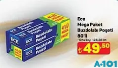 ECE MEGA PAKET BUZDOLABI POŞETİ 80'Lİ ORTA BOY fiyat ve kampanya bilgisi